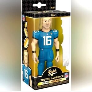 Trevor Lawrence Jacksonville Jaguars Funko Pop Gold! Vinyl Figure NEW